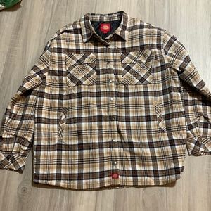 Dickies Plaid Button-up Jacket!